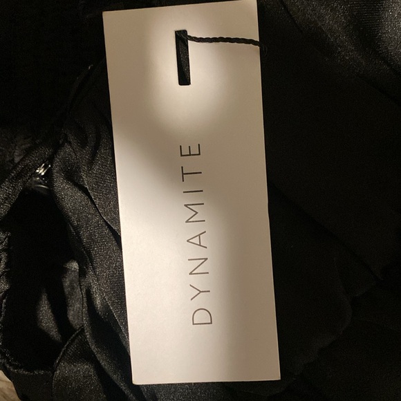 Satin Halter Little Black Dress - Picture 3 of 3